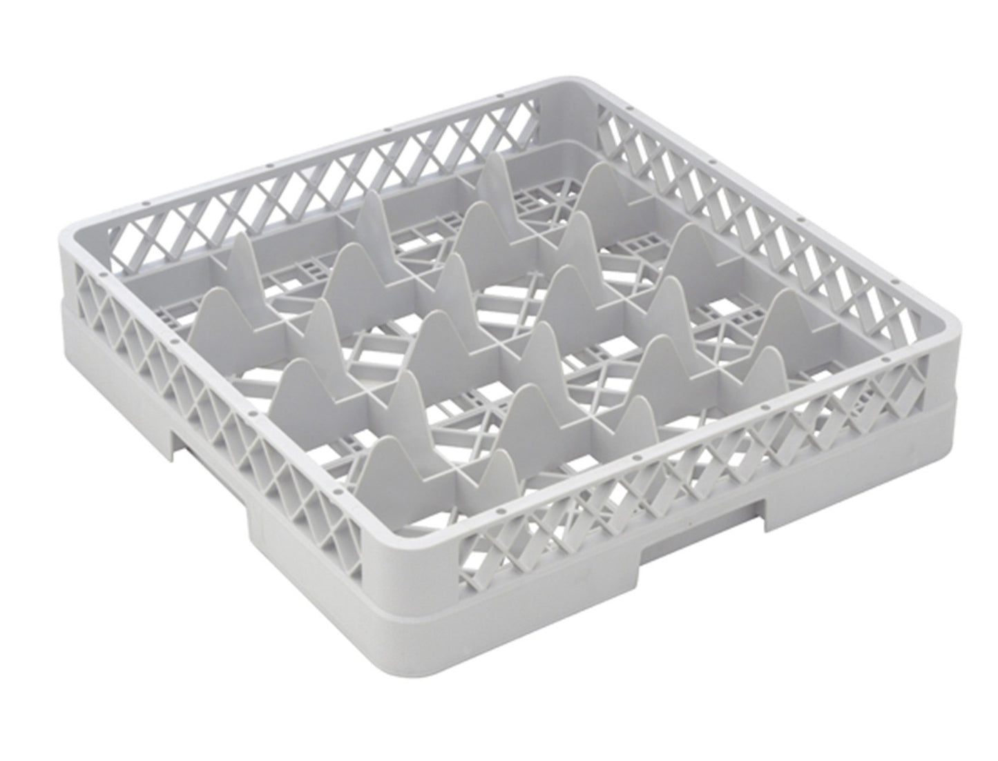 Dishwashing basket - basket system 50 cm x 50 cm, 16 compartments, diameter up to 115 mm